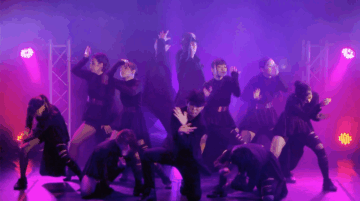 京都のダンスジュテのプロジェクトチーム、本番舞台の様子